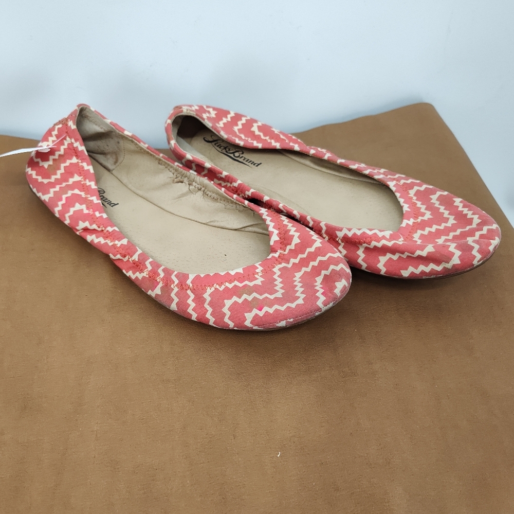 Lucky Brand Ballet Flats Coral Cream Womans Size 8.5M - Picture 3 of 8